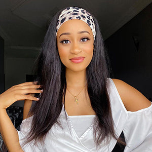 straight headband wig