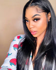 VRBest Undetectable 13x4 Lace Front Wigs Straight Human Hair Wigs