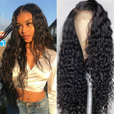 VRBest Realistic 13x4 Lace Front Wigs Water Wave Human Hair Wigs
