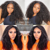 VRBest Natural 4x4 Lace Closure Human Hair Wigs