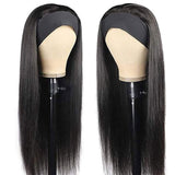 Straight Headband Wigs Human Hair