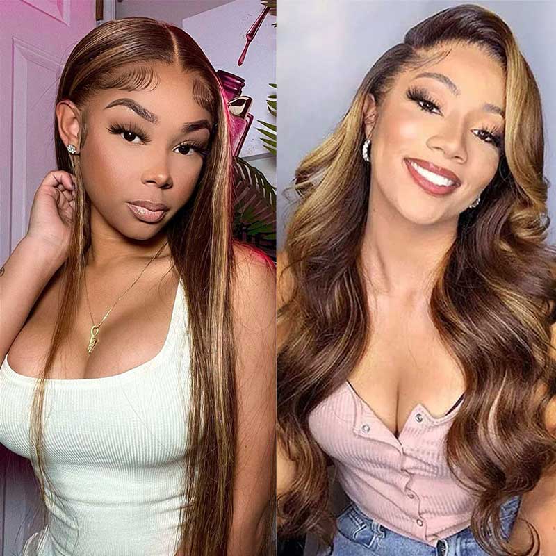 VRBest P4/27 Highlight Straight/Body Wave Lace Front Wigs For Sale