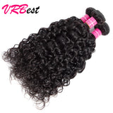 VRBest 100% Unprocessed Brazilian Virgin Human Hair Water Wave 3 Bundles