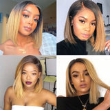 Ombre Bob Wigs Human Hair