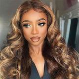 VRBest Colored Lace Front Wigs Body Wave