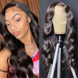 VRBest Invisible 13x4 Lace Front Wigs Body Wave Human Hair Wigs