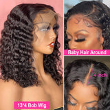 VRBest Curly Short Frontal Wigs