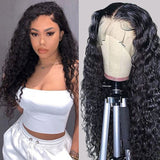 VRBest Undetectable 13x6 Lace Front Wigs Water Wave Human Hair Wigs