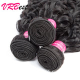 VRBest 100% Unprocessed Brazilian Virgin Human Hair Water Wave 3 Bundles