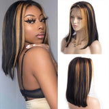 VRBest 1b/27 13x4 Lace Front Human Hair Wigs