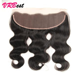 VRBest 4 Bundles Brazilian Virgin Hair Body Wave With 13x4 Lace Frontal Closure