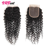 VRBest Curly Virgin Human Hair Closure 4x4 Lace Closure