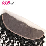 VRBest 13x4 Ear To Ear Lace Frontal Closure Brazilian Peruvian Curly Virgin Hair