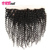 VRBest 4 Bundles Malaysian Virgin Hair Curly With 13x4 Lace Frontal Closure