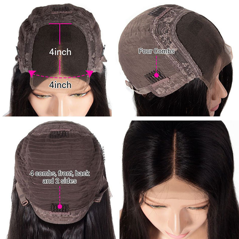 6 safe wrapped Wig combs to secure your wigs