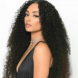 VRBest Natural Kinky Curly Human Hair Wigs
