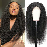 VRBest Natural 4x4 Lace Closure Wigs Kinky Curly Human Hair Wigs