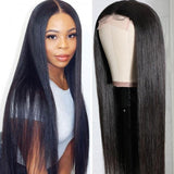 VRBest Affordable 4x4 Lace Closure Wigs Straight Human Hair Wigs