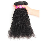 VRBest 4 Bundles Peruvian Jerry Curly Virgin Human Hair Weave Wavy