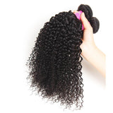 VRBest 4 Bundles Peruvian Jerry Curly Virgin Human Hair Weave Wavy