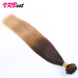 VRBest 8A 4 Bundles Ombre Indian Virgin Straight  Human Hair T1B/4/27 T1B/27