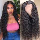 VRBest Realistic 5x5 Lace Closure Wigs Water Wave Human Hair Wigs