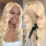 VRBest 613 Blonde T Part Lace Wigs Body Wave Human Hair Wigs