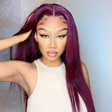 VRBest Burgundy Lace Front Wigs