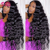 VRBest 3 Bundles Malaysian Loose Wave Virgin Human Hair With 4x4 Lace Closure