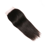 VRBest Human Hair Straight Virgin Hair 4x4 Swiss Lace Closure