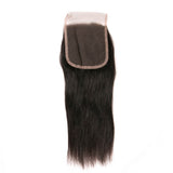 VRBest Peruvian Straight Hair 4 Bundles With Lace Closure