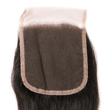 VRBest Human Hair Straight Virgin Hair 4x4 Swiss Lace Closure