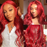 VRBest Red Body Wave  Lace Wigs