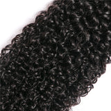 VRBest 3 Bundles Curly Virgin Brazilian Human Hair With 4x4 Lace Closure