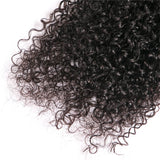 VRBest 3 Bundles Curly Virgin Brazilian Human Hair With 4x4 Lace Closure