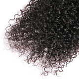 VRBest 3 Pieces Virgin Malaysian Curly Human Hair Bundles With 4x4 Lace Closure