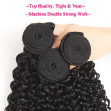 VRBest Peruvian Curly Virgin Hair 4 Bundles With 4x4 Lace Closure