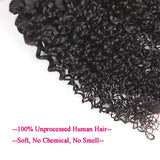 VRBest Malaysian Curly Virgin Hair 4 Bundles With 4x4 Lace Closure
