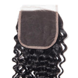 VRBest Curly Virgin Human Hair Closure 4x4 Lace Closure