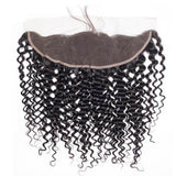 VRBest 4 Bundles Brazilian Virgin Curly Hair With 13x4 Lace Frontal Closure