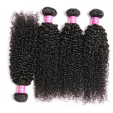 VRBest 4 Bundles Brazilian Virgin Curly Hair With 13x4 Lace Frontal Closure