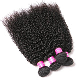 VRBest Brazilian Curly Virgin Human Hair 4 Bundles With 4x4 Lace Closure