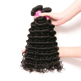 VRBest Unprocessed Indian Deep Wave Virgin Human Hair Bundles 3 pcs/lot