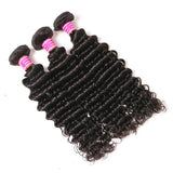 VRBest Peruvian Deep Wave Virgin Human Hair Bundles 3 Pieces