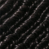 VRBest 4 Bundles Indian Virgin Human Hair Deep Wave Weave Extensions