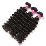 VRBest Unprocessed Indian Deep Wave Virgin Human Hair Bundles 3 pcs/lot