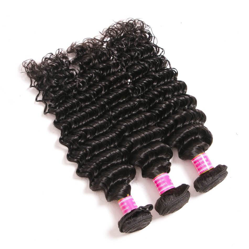 VRBest Malaysian Deep Wave Virgin Human Hair 3 Bundles