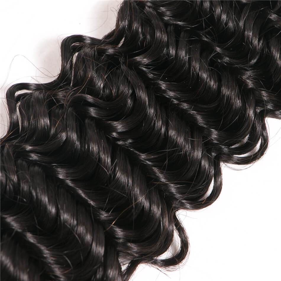VRBest Peruvian Deep Wave Virgin Human Hair Bundles 3 Pieces
