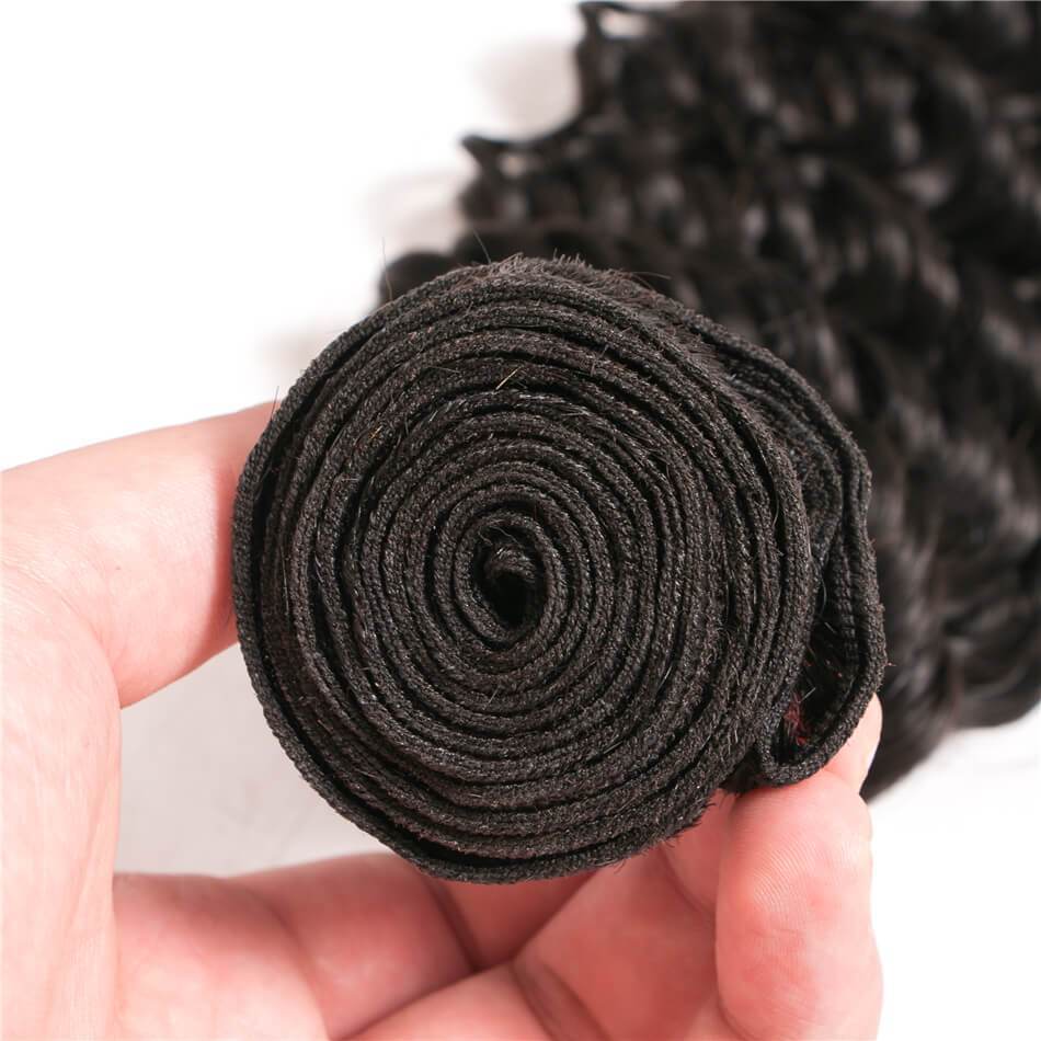 VRBest Unprocessed Indian Deep Wave Virgin Human Hair Bundles 3 pcs/lot