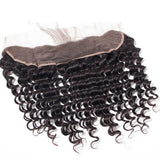 VRBest 13x4 Ear To Ear Lace Frontal Closure Deep Wave Human Hair Closure Free Part